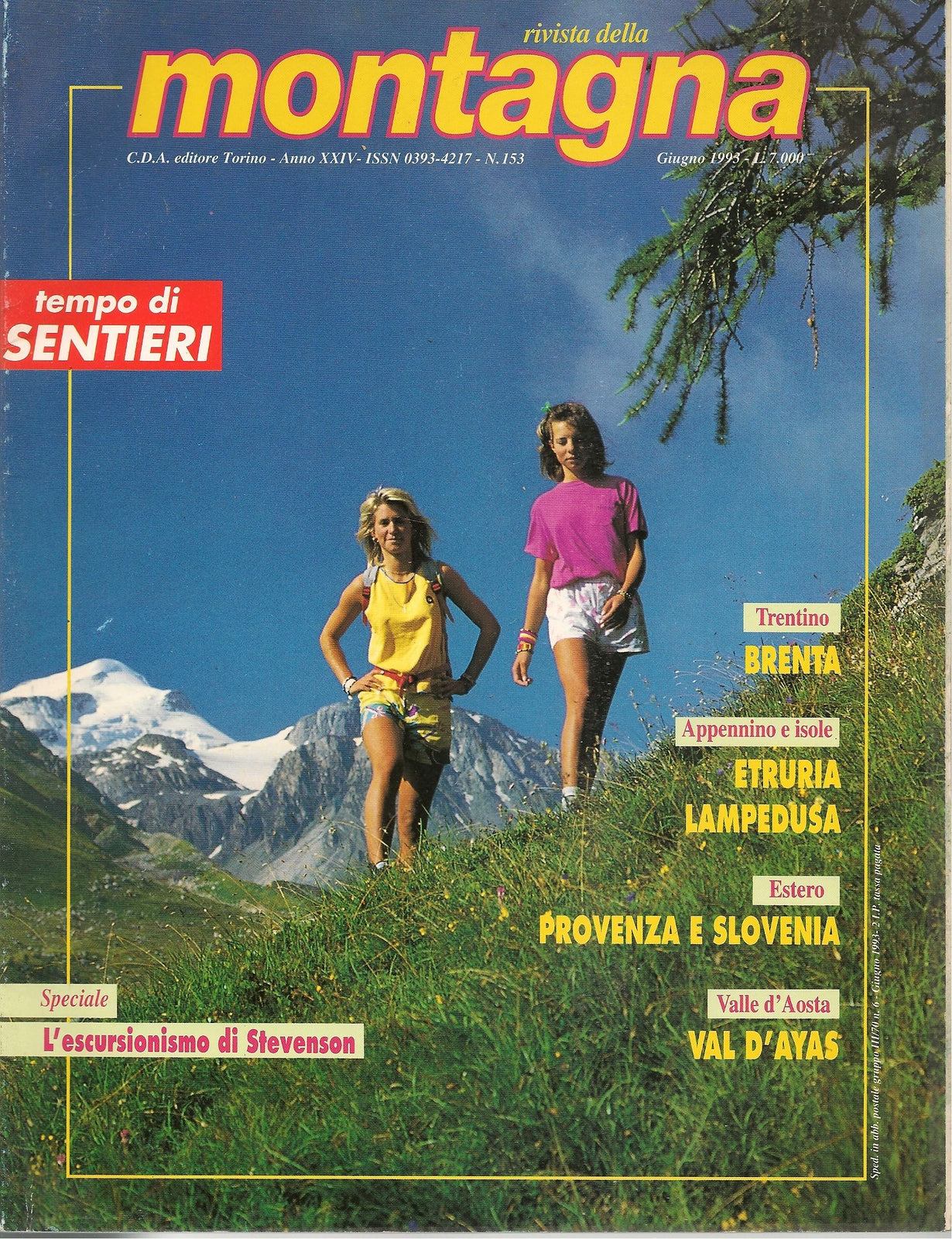 RIVISTA DELLA MONTAGNA N. 153 - GIUGNO 1993