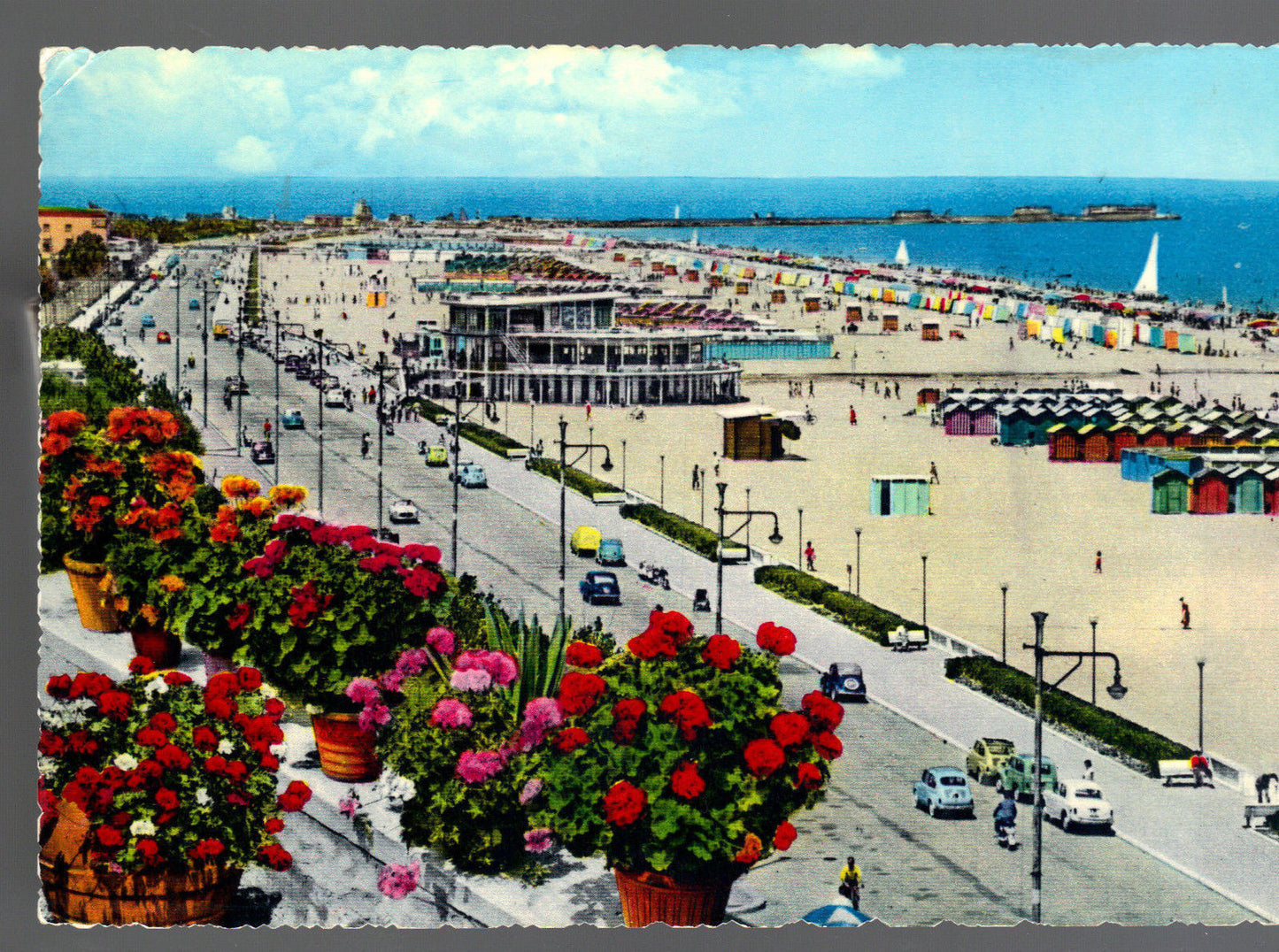 RIMINI - LUNGOMARE E BAGNI NETTUNO - V ANNI '60 - ACQUE