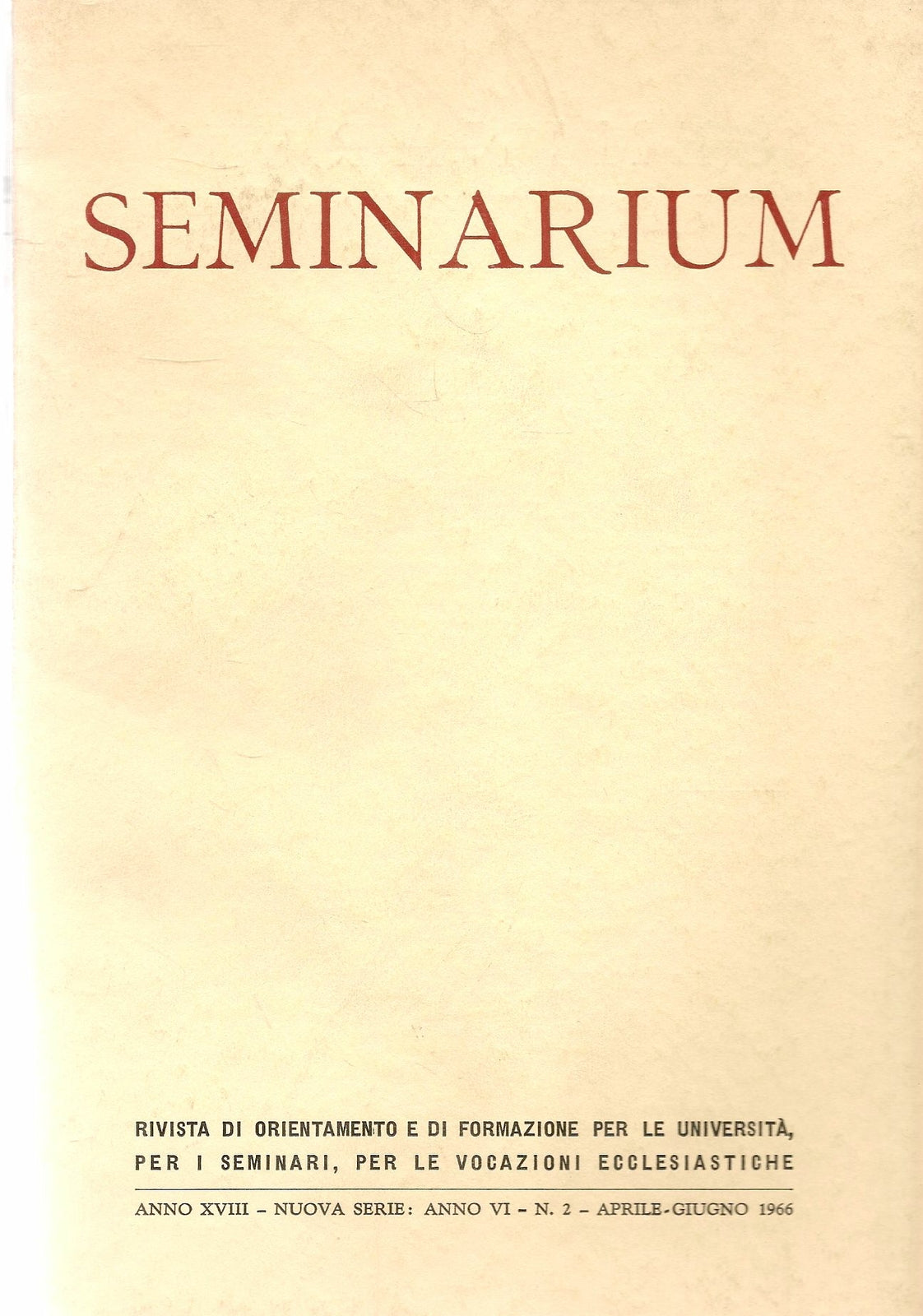 SEMINARIUM N. 2- 1966
