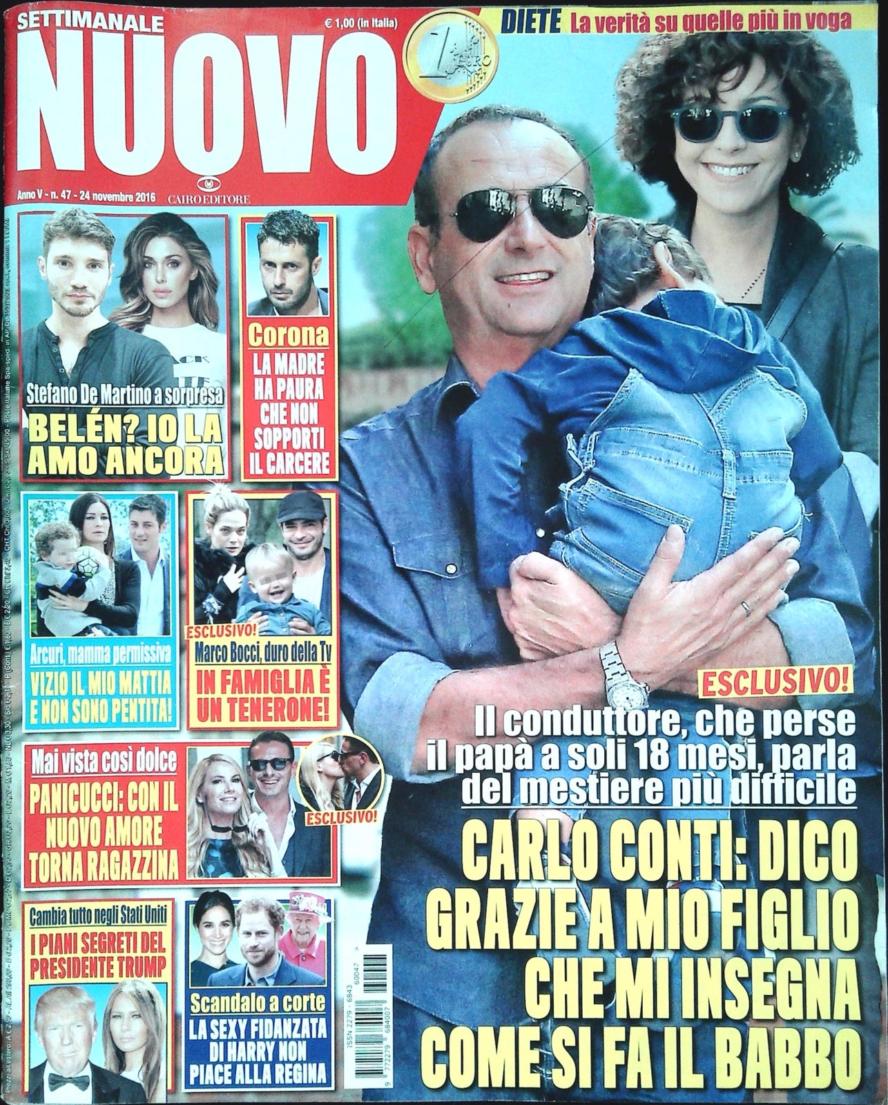 SETTIMANALE NUOVO 24 NOVEMBRE 2016 - CARLO CONTI -DE MARTINO - OUTLET DEL LIBRO