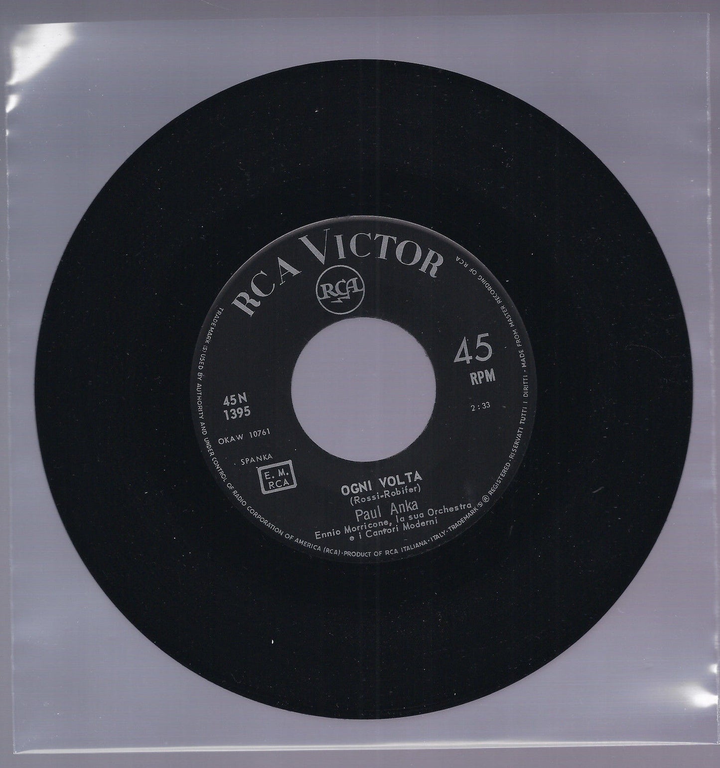 OGNI VOLTA - STASERA RESTA CON ME =#= PAUL ANKA