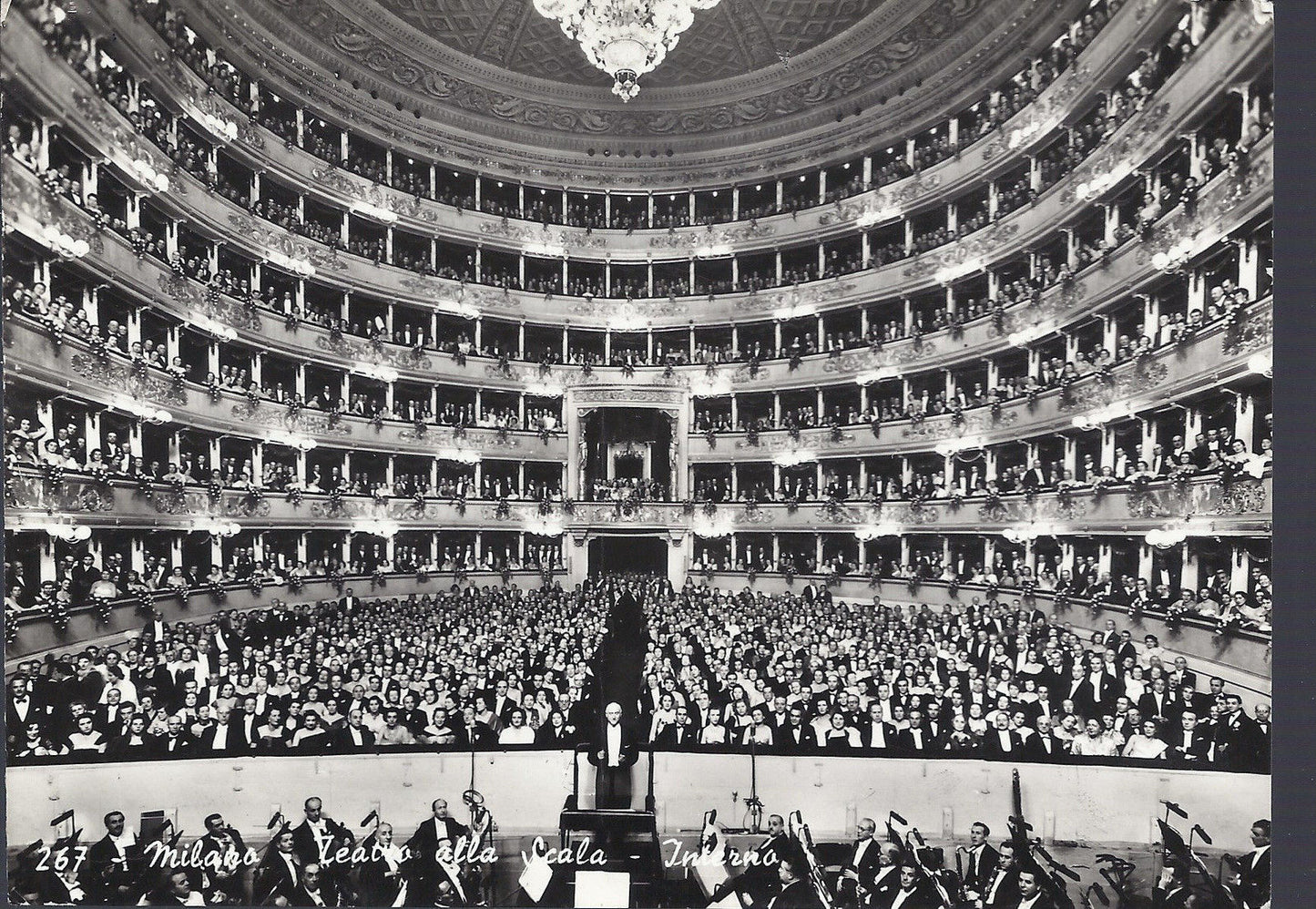 MILANO - TEATRO ALLA SCALA - INTERNO - V1958