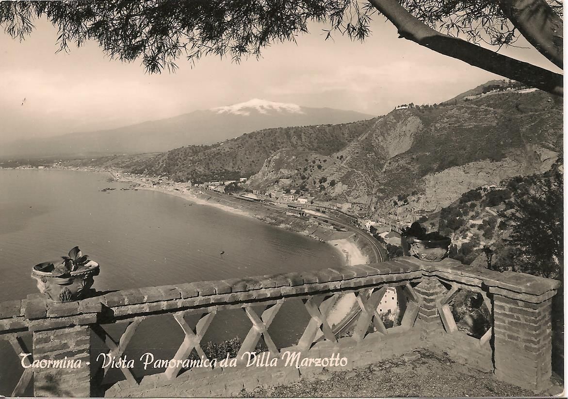 TAORMINA - VISTA PANORAMICA DA VILLA MARZOTTO - NV