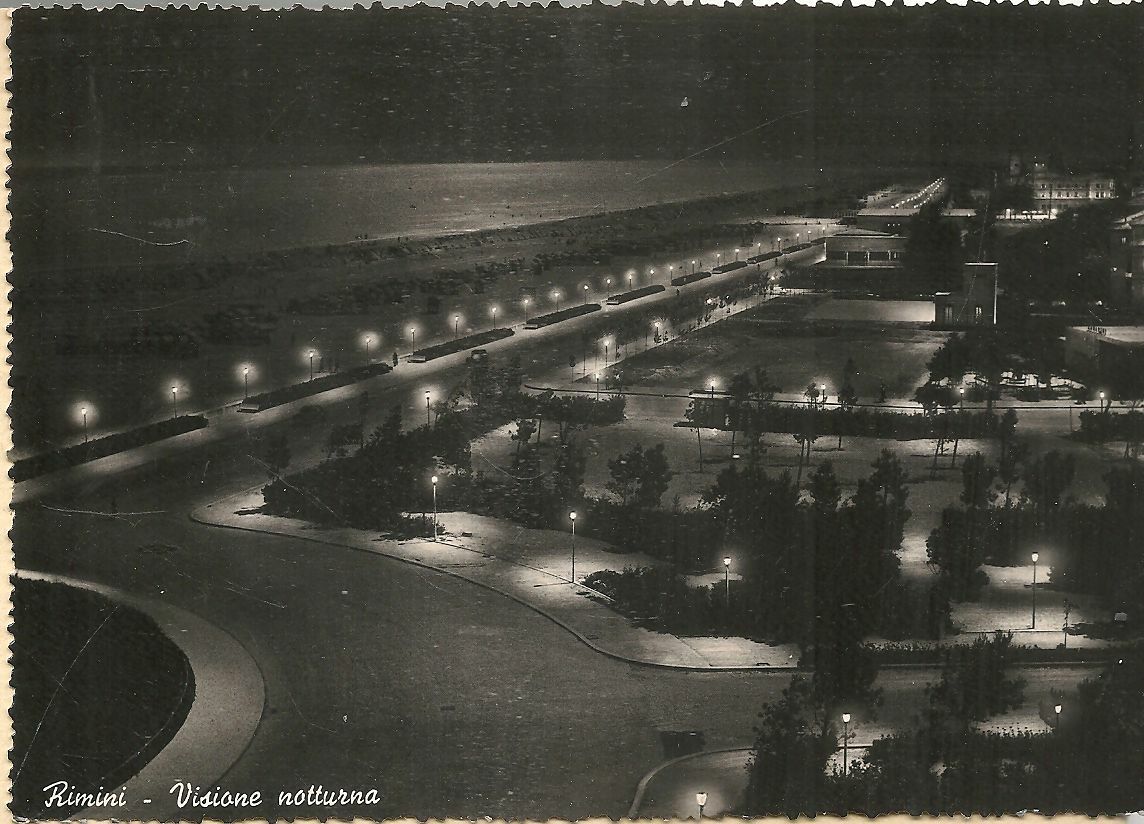 RIMINI - VISIONE NOTTURNA - V1954