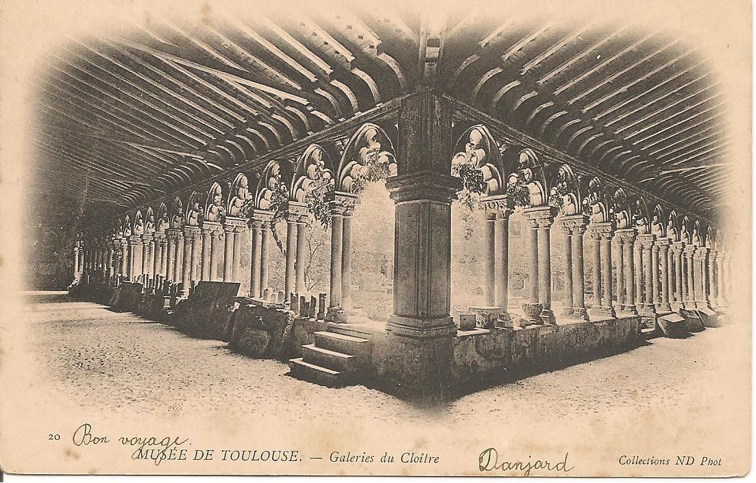 MUSEE DE TOULOUSE - GALERIES DU CLOITRE - V1904 - DORSO UNIT