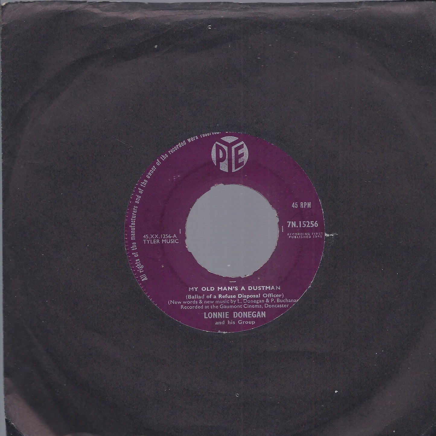 MY OLD MAN'S A DUSTMAN - THE GOLDEN VANITY -- LONNIE DONEGAN