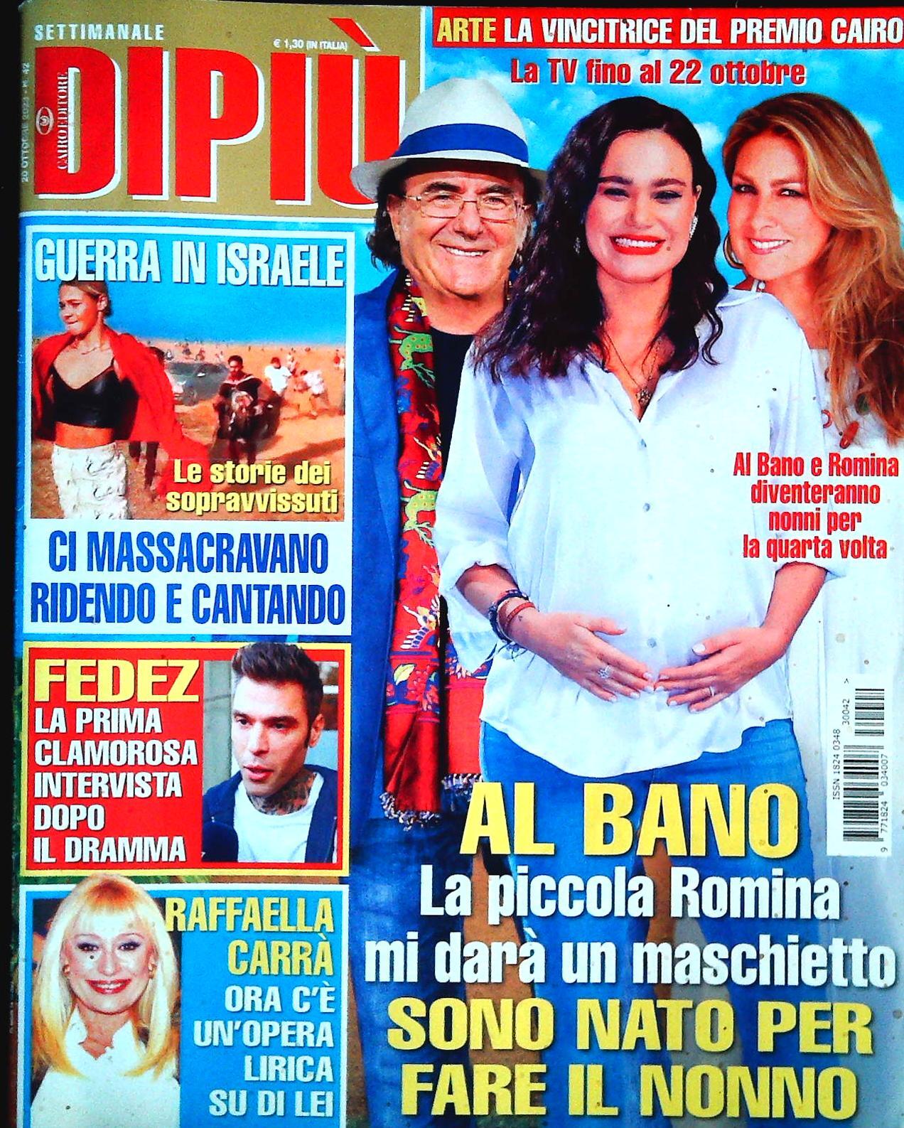 DI PIU' 20 OTTOBRE 2023 - FEDEZ - RAFFAELLA CARRA' - AL BANO