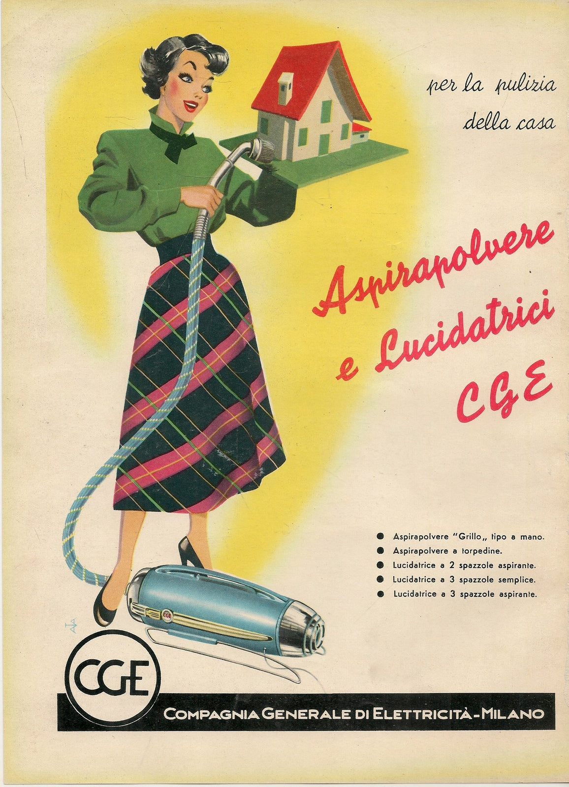 CGE. ASPIRAPOLVERI E LUCIDATRICI - ADVERTISING
