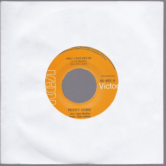 AND I LOVE HER SO - LOVE LOOKS SO GOOD ON YOU # PERRY COMO - Edizione Venezuela