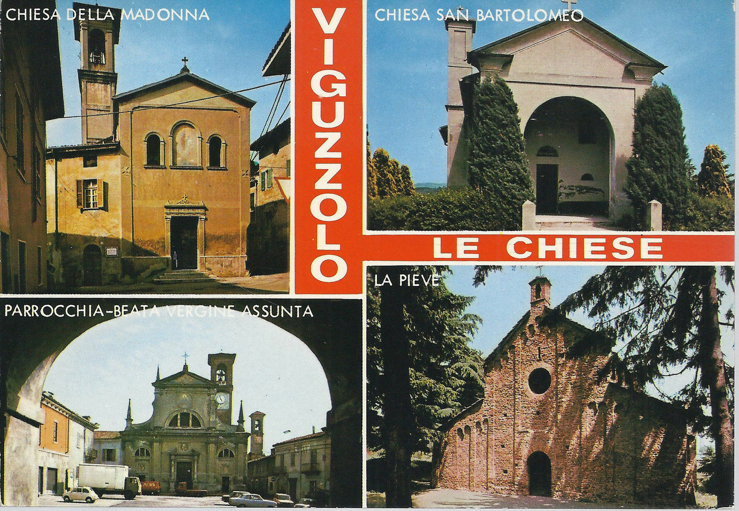 VIGUZZOLO - LE 4 CHIESE - 4 VEDUTE - NV - FG