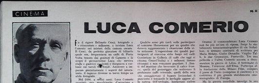 LUCA COMERIO - CLIPPING-RITAGLI DI GIORNALE