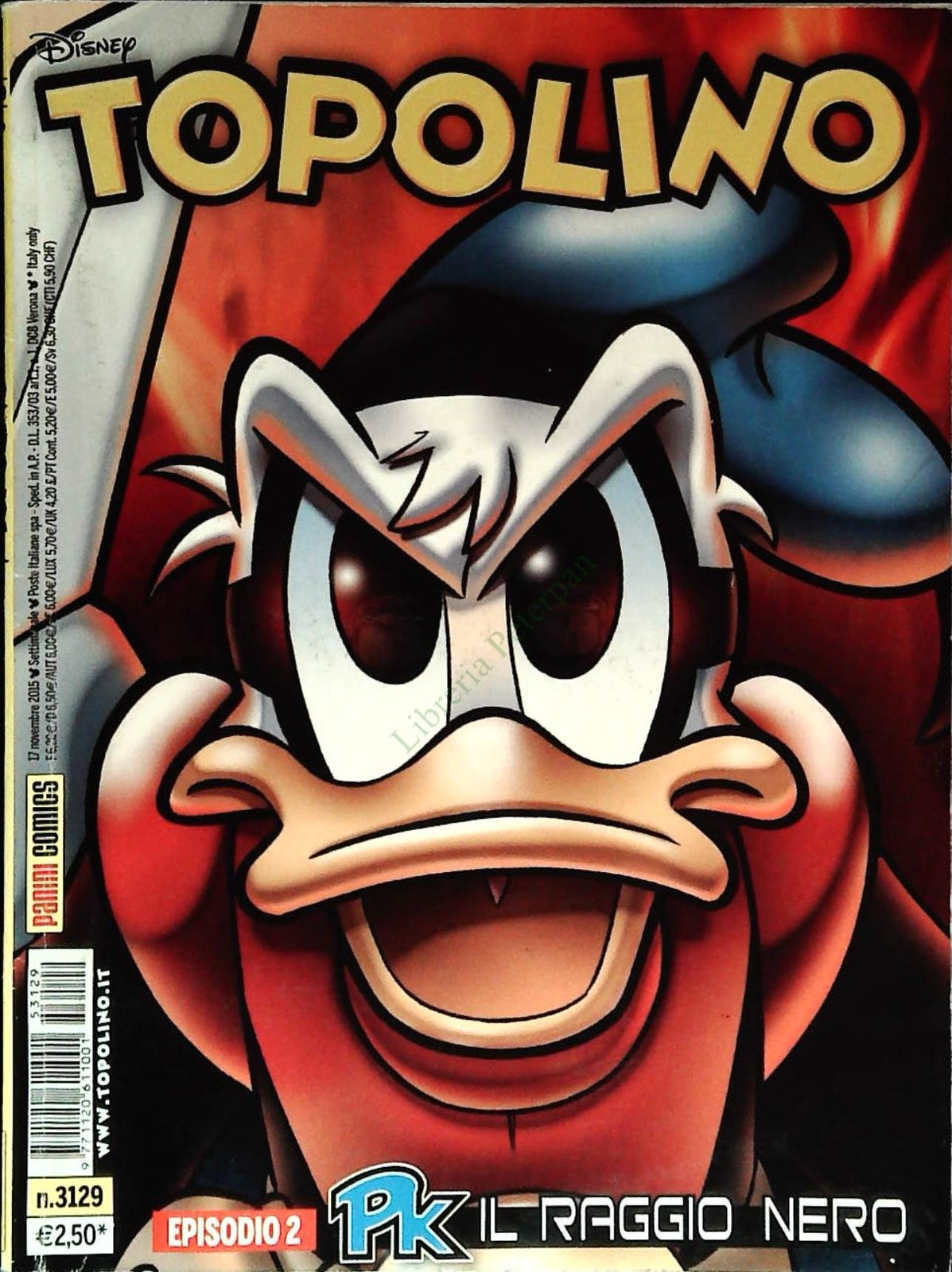 TOPOLINO N. 3129 -17 NOVMBRE 2015