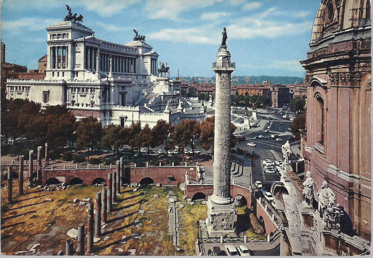 ROMA - COLONNA E FORO TRAIANO ED IL VITTORIANO - V 1968 - FG