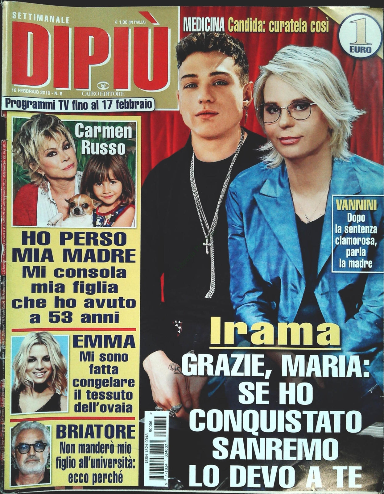 DI PIU' 18 FEBBRAIO 2019 - IRAMA-CARMEN RUSSO-EMMA-BRIATORE - OUTLET DEL LIBRO