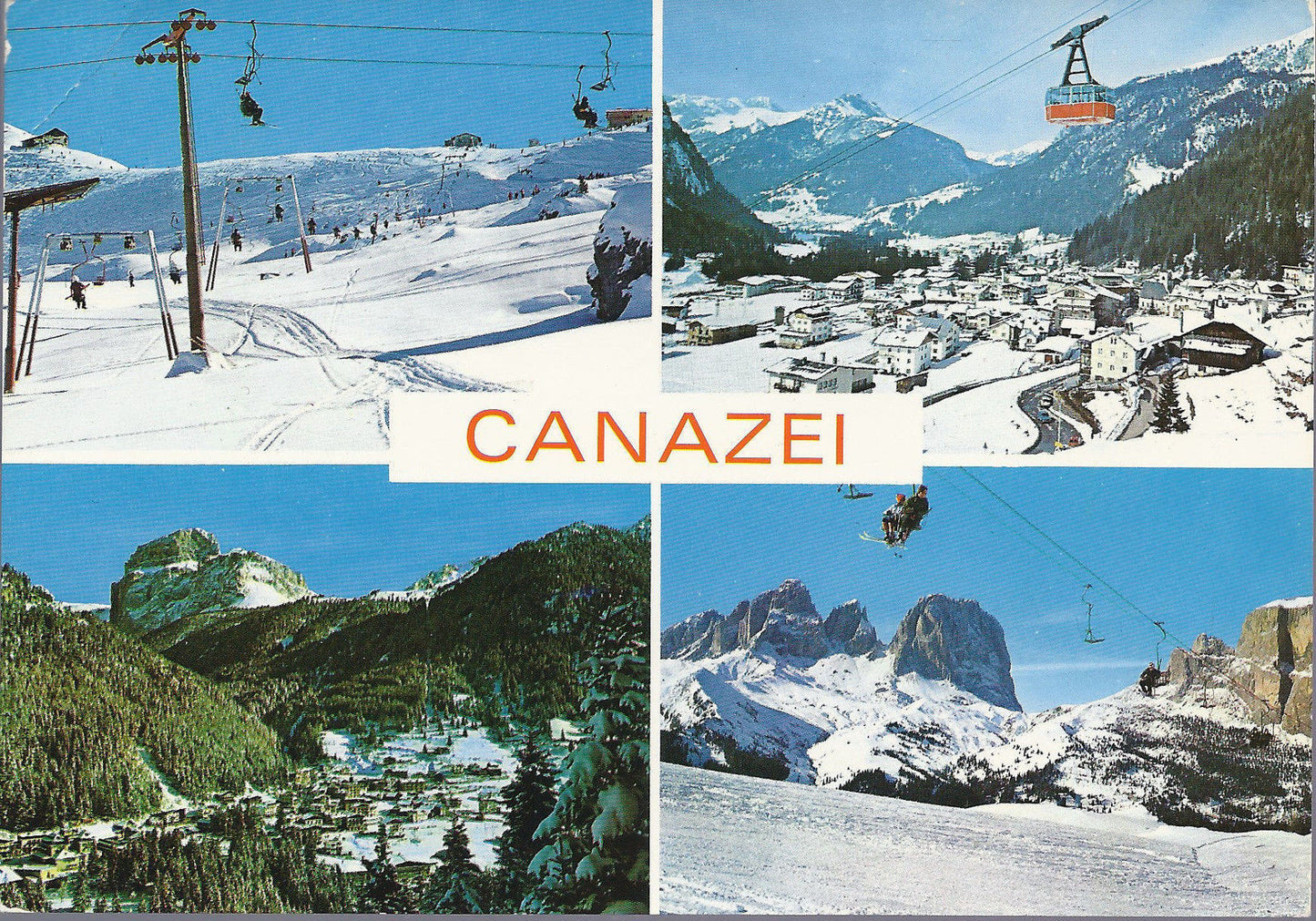 CANAZEI - 4 VEDUTE - V 1980