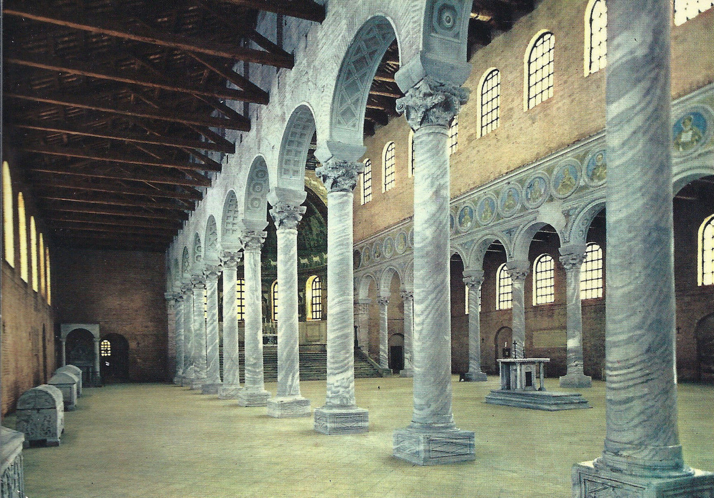 RAVENNA - S. APOLLINARE IN CLASSE - INTERNO - V1965