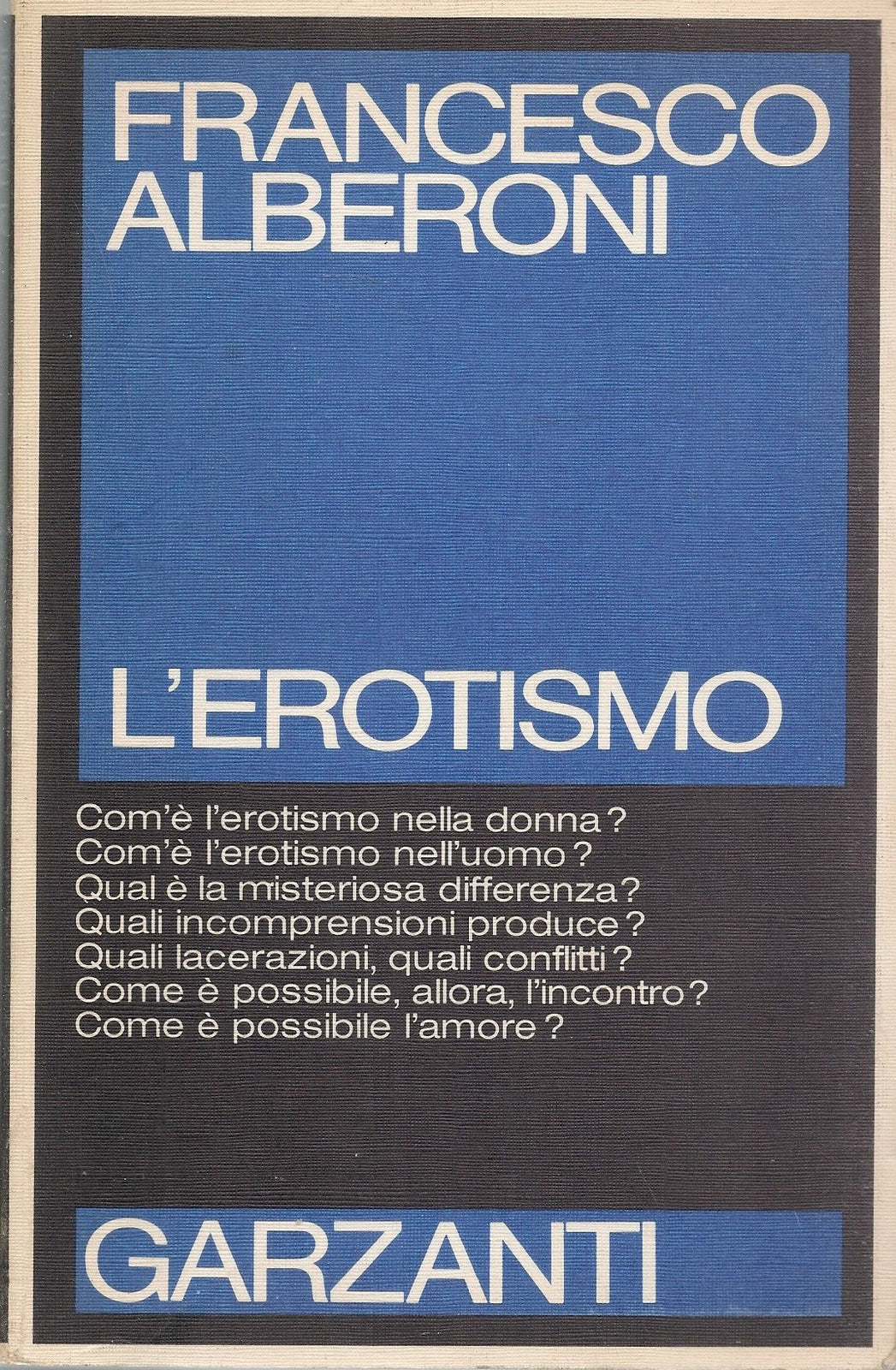 L'EROTISMO - FRANCESCO ALBERONI