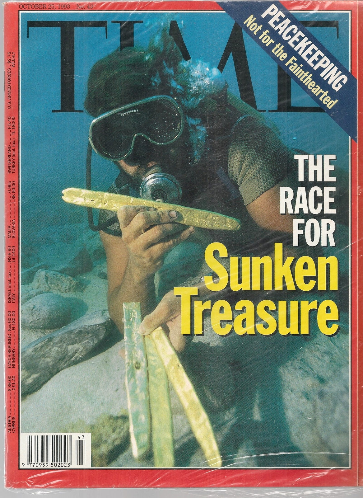 TIME INTERNATIONAL 25 OTTOBRE 1993 - THE RACE OF SUNKEN TREASURE