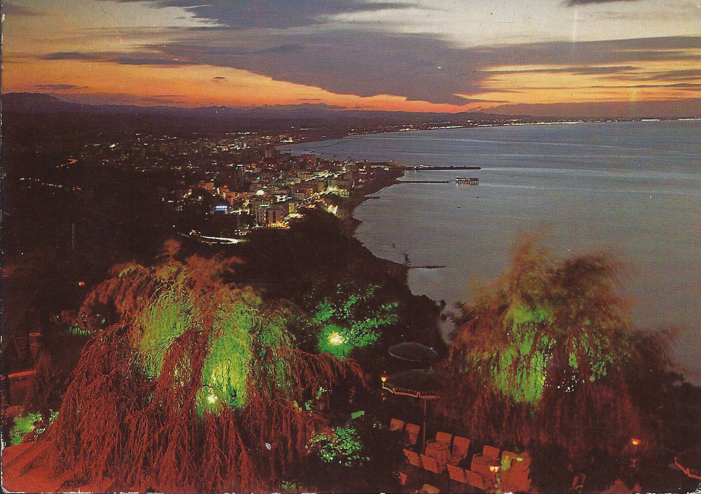 RIVIERA ADRIATICA - PANORAMA DA GABICCE MONTE - NOTTURNO - V