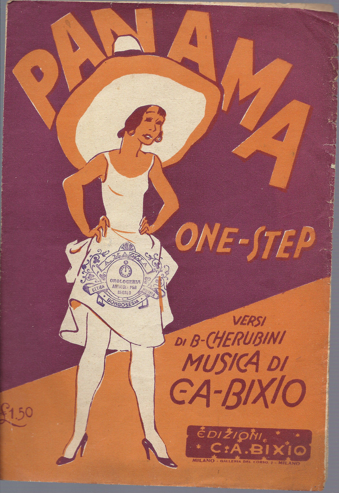 PANAMA (B. Cherubini - C.A. Bixio) # SPARTITO