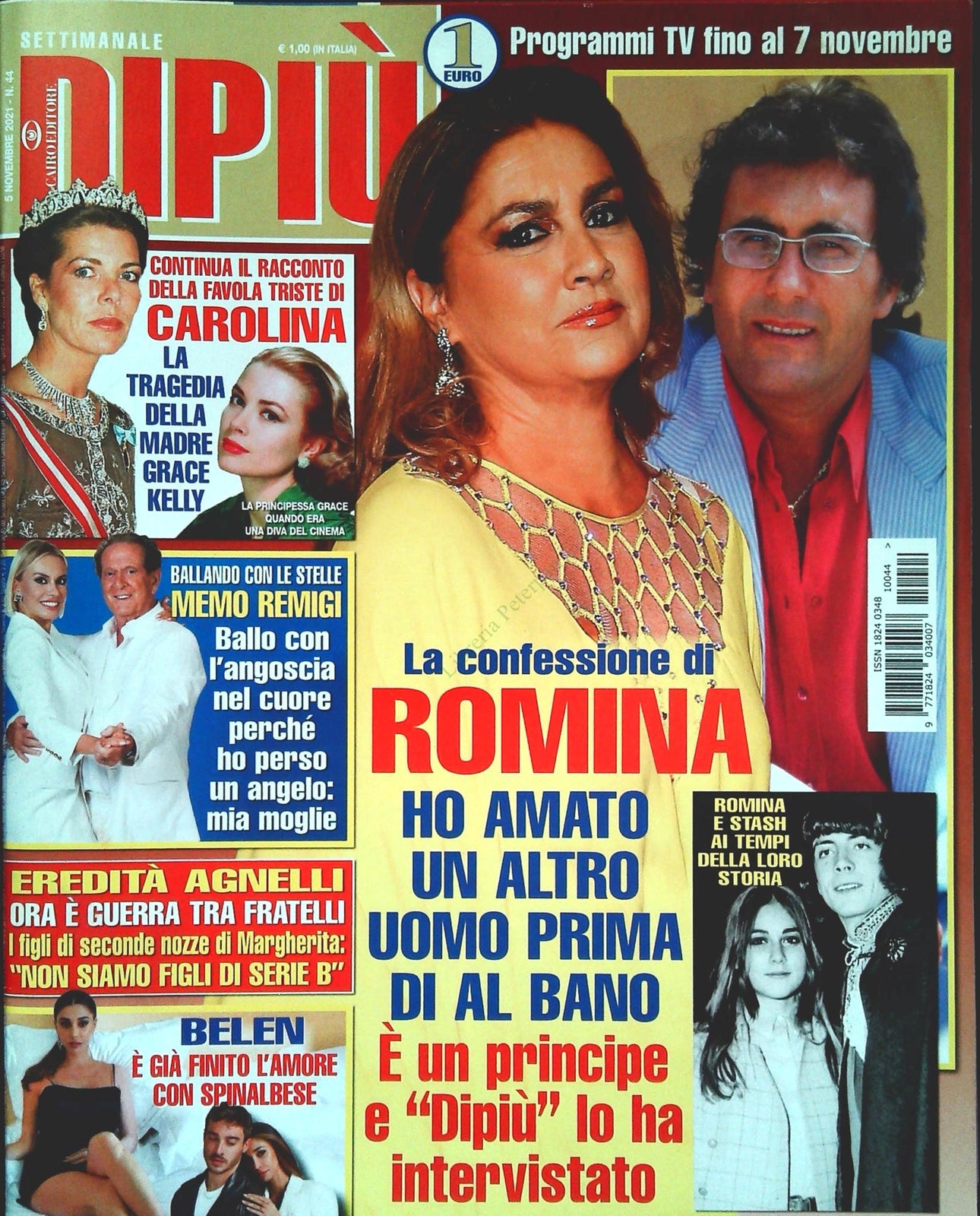DI PIU' 5 NOVEMBRE 2021 - ROMINA POWER - MEMO REGMIGI - BELEN-SPINALBESE