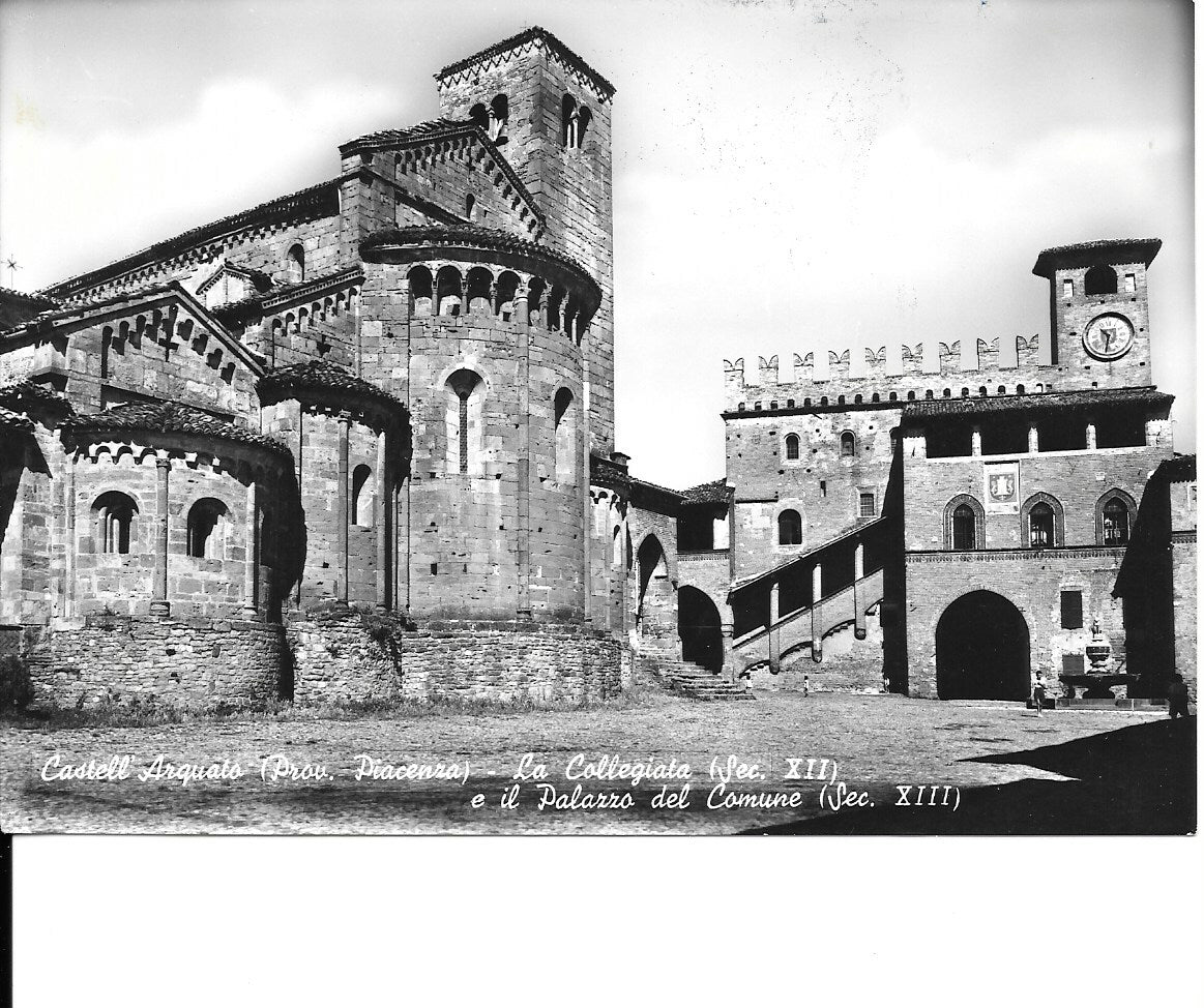 CASTELL'ARQUATO - COLLEGGIATA E PALAZZO DEL COMUNE - NV