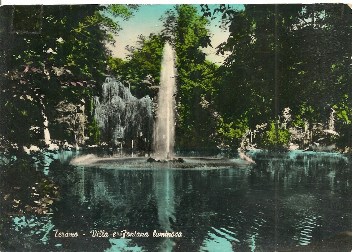 TERAMO - VILLA E FONTANA LUMNOSA - VSD - ACQUARELLATA