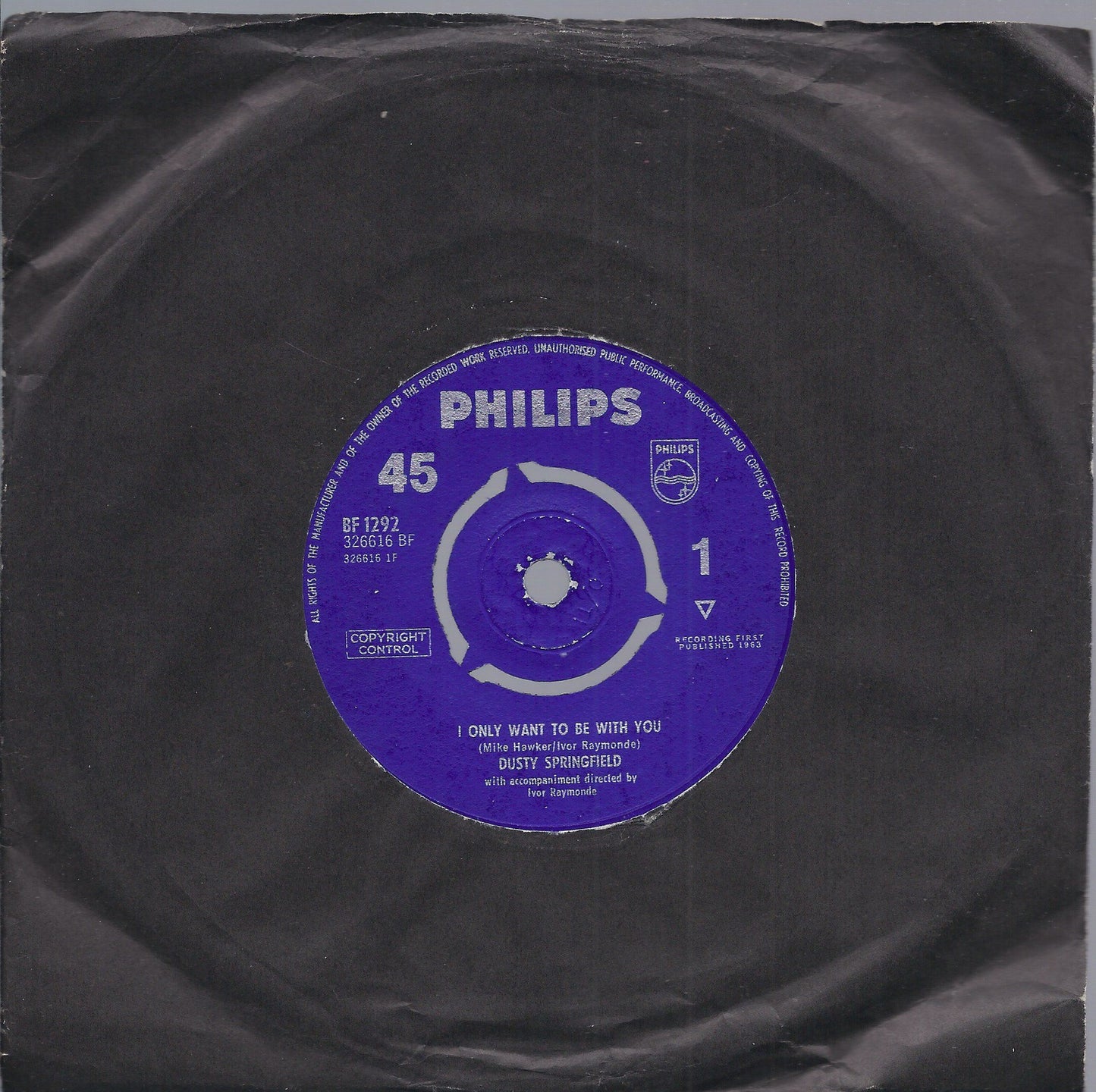 I ONLY WANT TO BE WITH YOU - ONCE UPON A TIME -- DUSTY SPRINGFIELD
