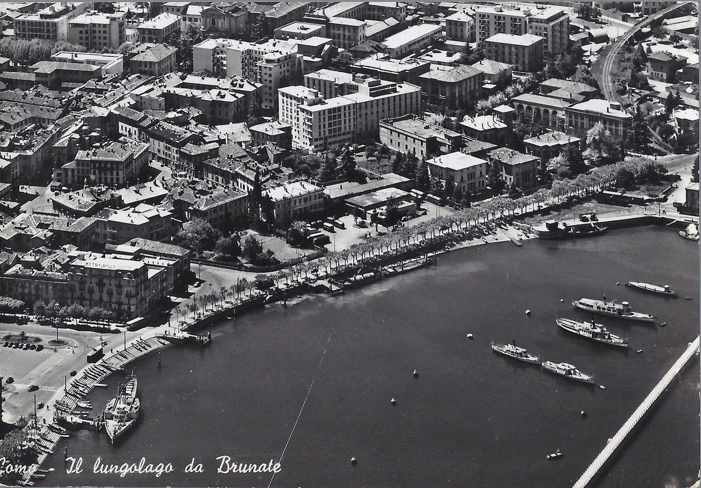 COMO - IL LUNGOLAGO DA BRUNATE - V 1956 - FG