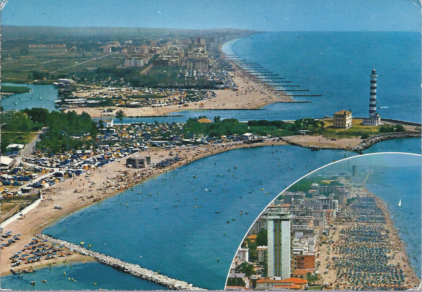 LIDO DI JESOLO - VEDUTA AEREA - V 1972 - FG