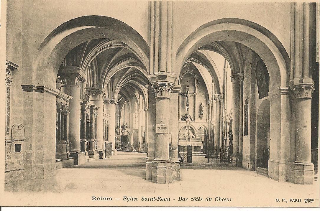 REIMS - EGLIS SAINT-REMI - BAS COTES DU CHOEUR - NV