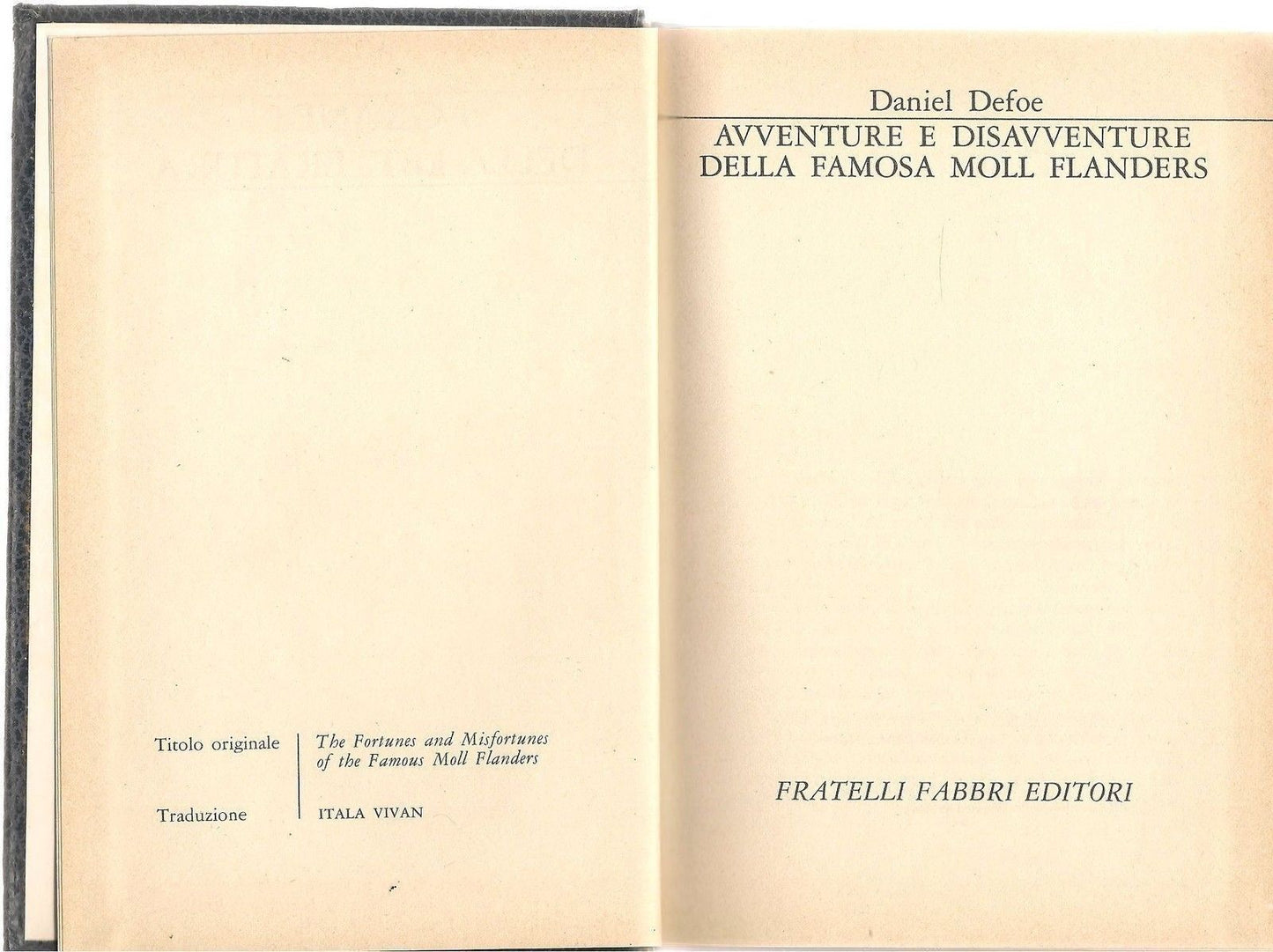 AVVENTURE E DISAVVENTURE DELLA FAMOSA MOLL FLANDERS - DANIEL DEFOE