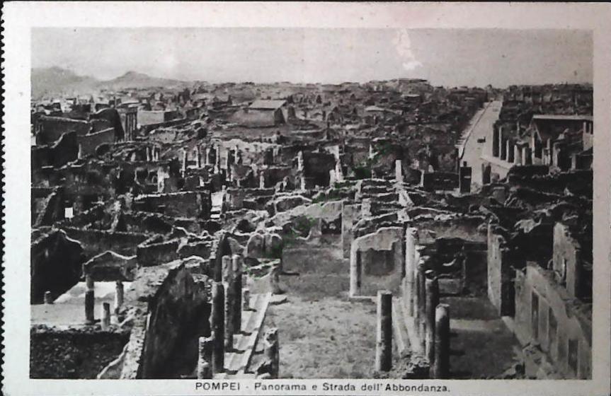 POMPEI - PANORMAA E STRADA DELL'ABBONDANZA - NV