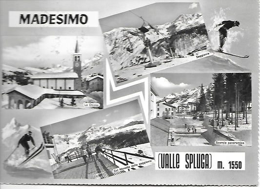 MADESIMO - VALLE SPLUGA - 4 IMMAGINI - VIAGGIATA