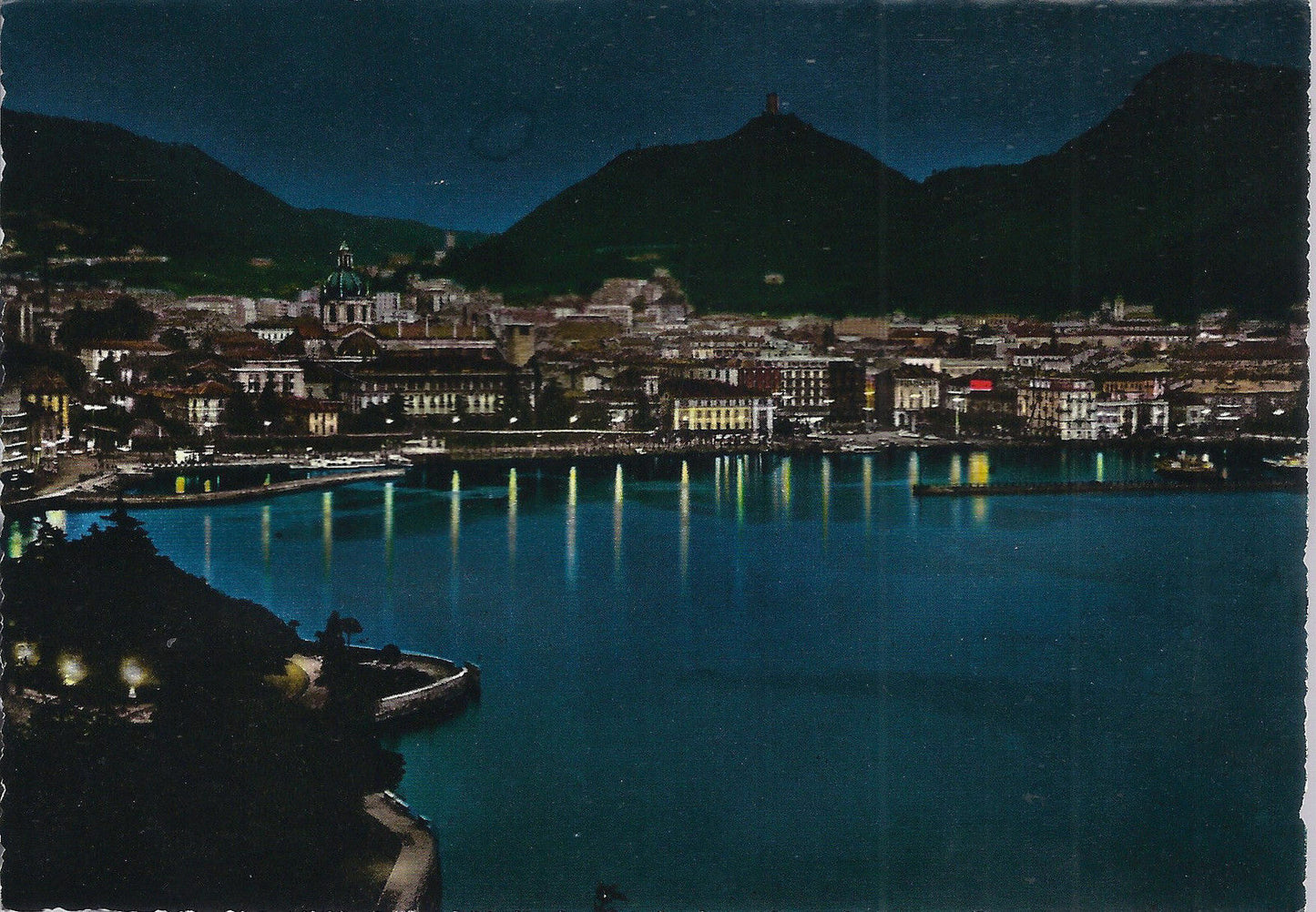 COMO - PANORAMA NOTTURNO - NV - FG - (Ediz. Preda n°91)