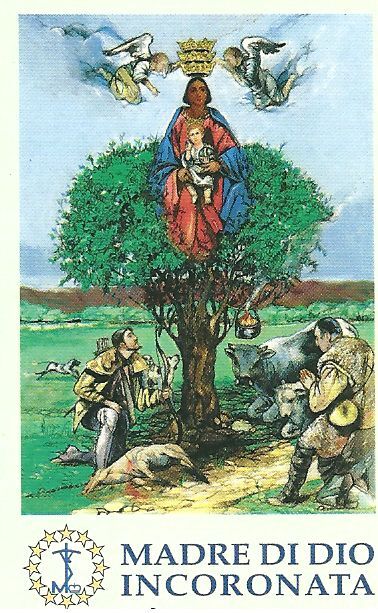MADRE DI DIO INCORONATA - HOLY CARD