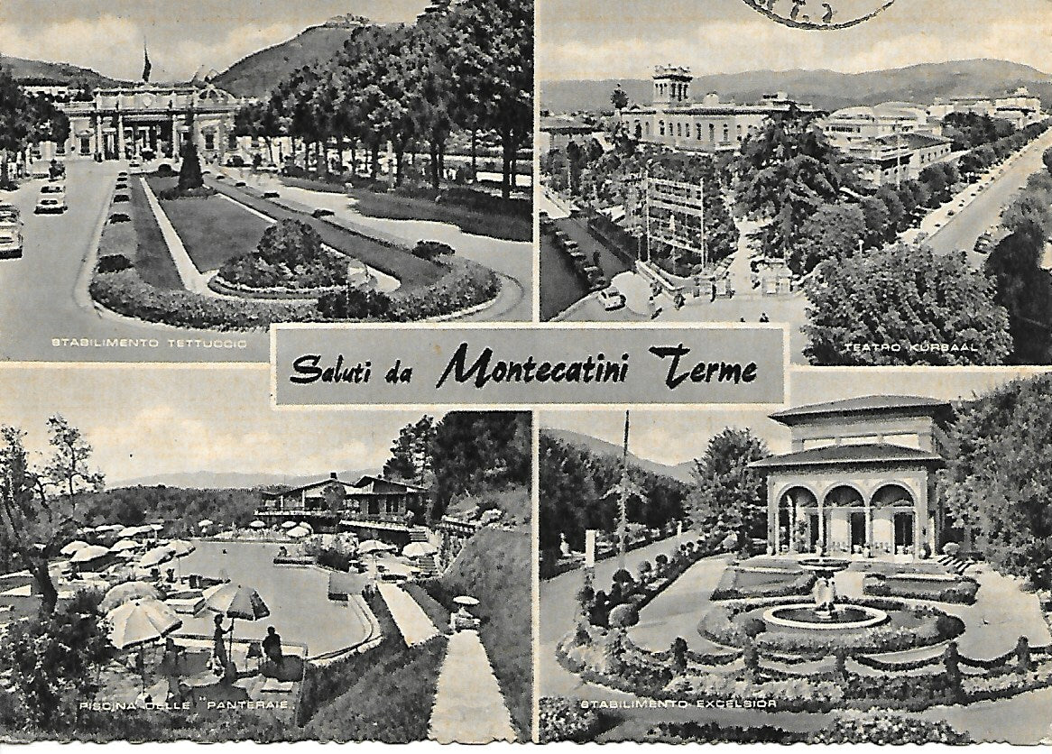 SALUTI DA MONTECATINI TERME - 4 IMMAGINI - V1962