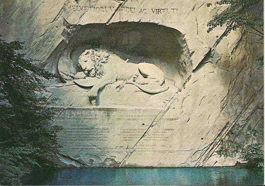LUCERNA/LUZERN - MONUMENTO DEL LEONE/LÖWENDENKMAL - V/G