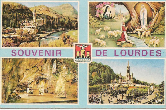 LOURDES - SOUVENIR - 4 VEDUTE - V1988
