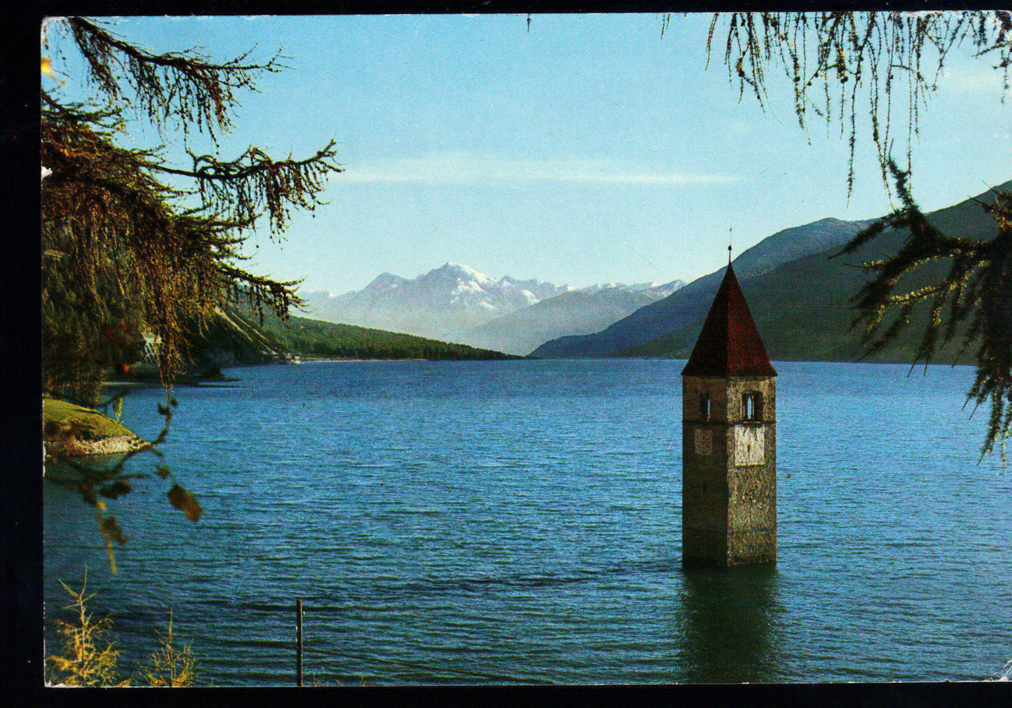 LAGO DI RESIA - RESCHENSEE - CAMPANILE DELLA CURON ALLAGATO