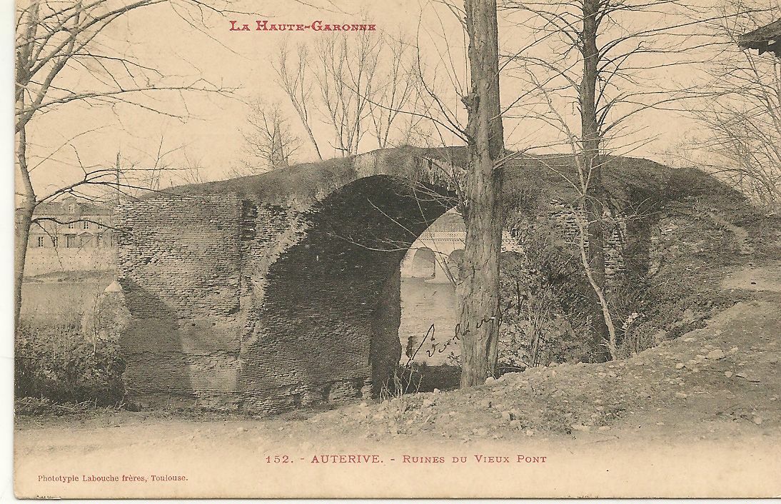 AUTERIVE - RUINES DU VIEUX PONT - V1906