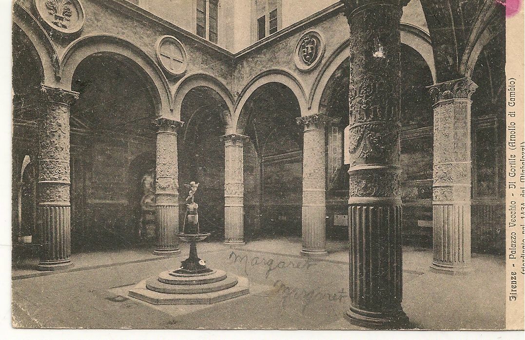 FIRENZE - PALAZZO VECCHIO IL CORTILE - V1922