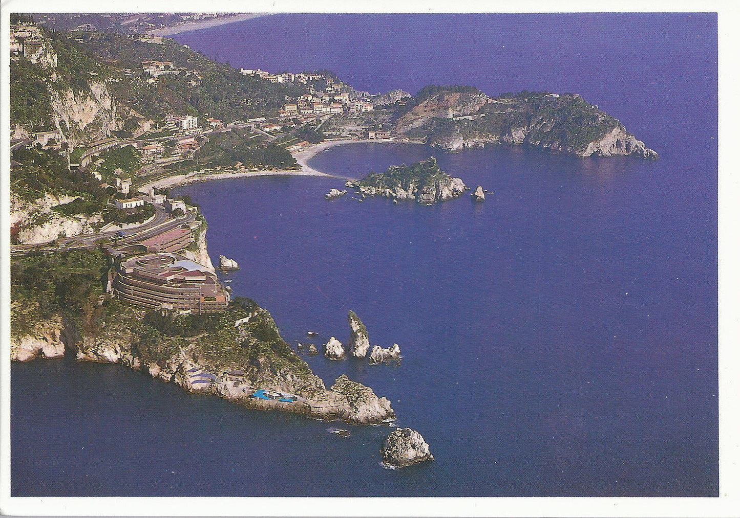 TAORMINA - VEDUTA AEREA - CAPO TAORMINA E ISOLA BELLA - NV