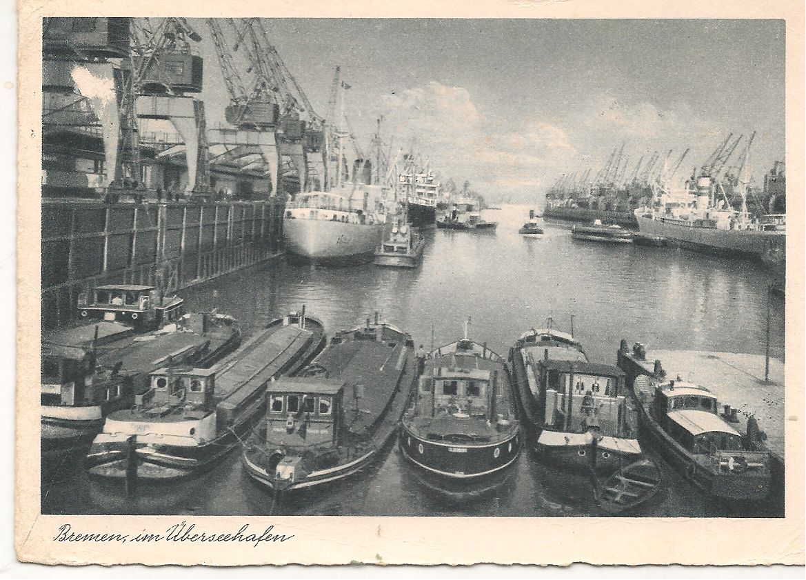 BREMEN IN UBERSEEHAFEN - V1952