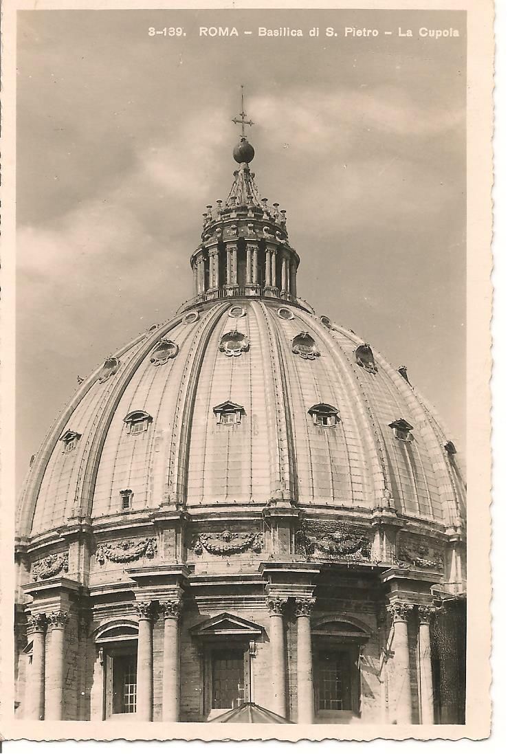 ROMA - BASILICA DI S.PIETRO - LA CUPOLA -V1947
