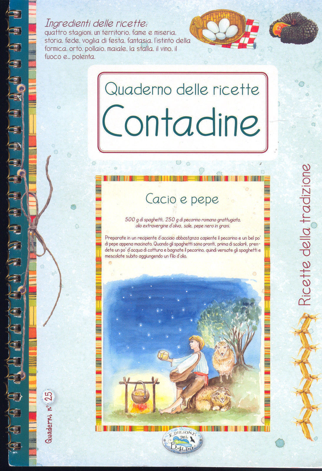 QUADERNO DELLE RICETTE CONTADINE N° 25 - RICETTE DELLA TRADIZIONE
