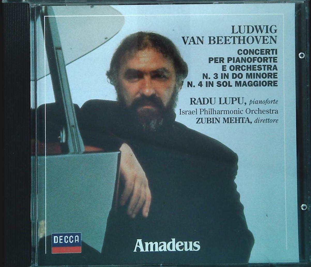 BEETHOVEN CONCERTI PER PIANOFORTE N. 3 DO MINORE N. 4 SOL MAGGIORE-RADU LUPU-CD