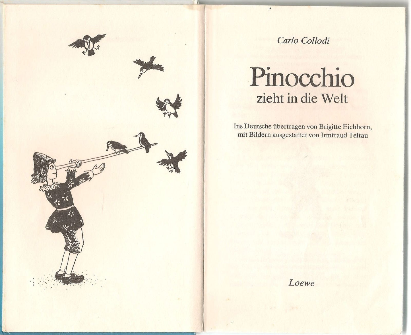 PINOCCHIO ZIEHT IN DIE WELT - CARLO COLLODI GERMAN TEXT