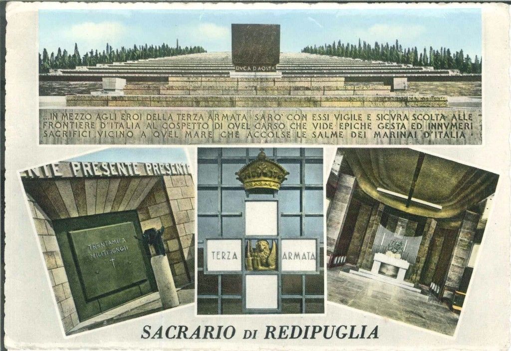 REDIPUGLIA SACRARIO - QUATTRO VEDUTE - NV