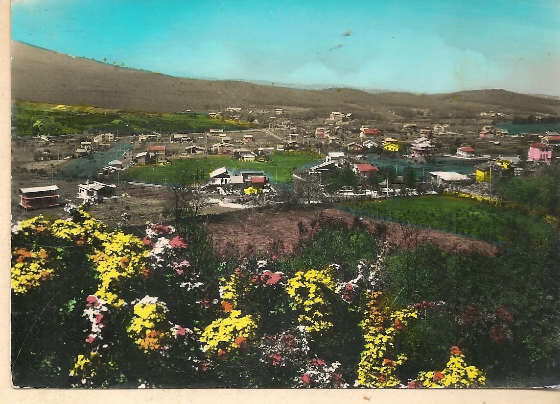 ROCCA PRIORA - P'ANORAMA - V1971 - ACQUARELLATA